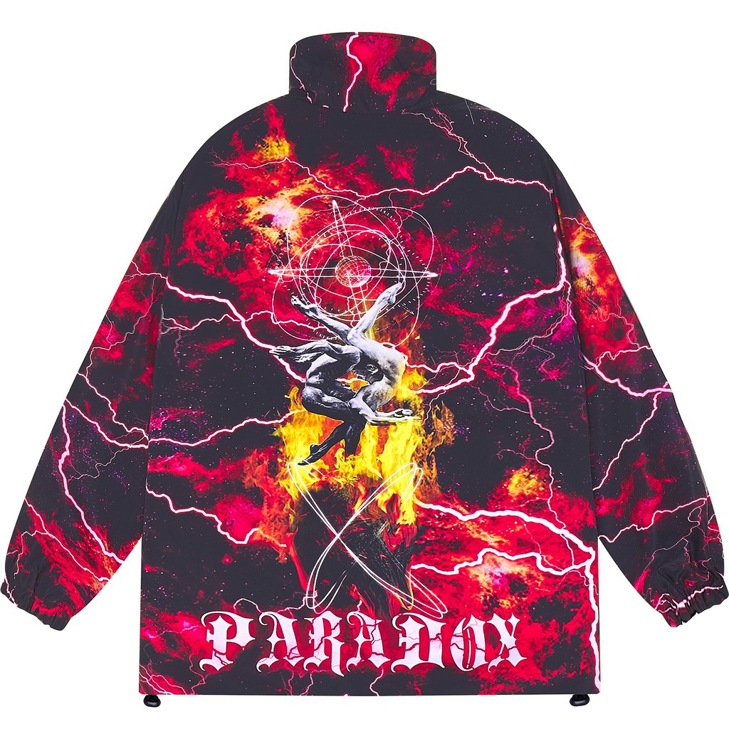 [Mã INCU50 giảm 50k đơn 250k] Áo khoác dù dây kéo Paradox INTERTWINE ZIP OVERPRINTED JACKET