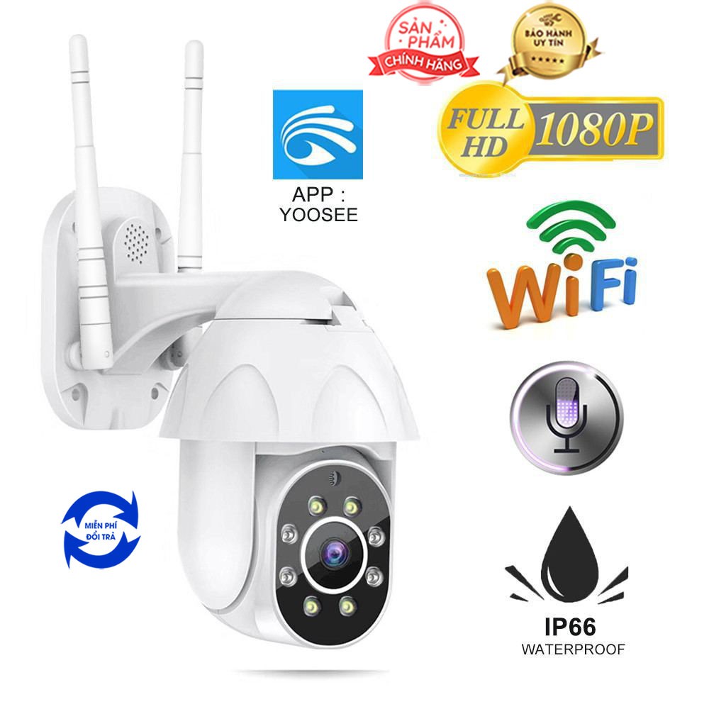 [Mã ELMSCOIN hoàn 8% xu đơn 500K] Camera wifi YooSee PTZ ngoài trời xoay 360 - Full HD Siêu nét 2.0mpx