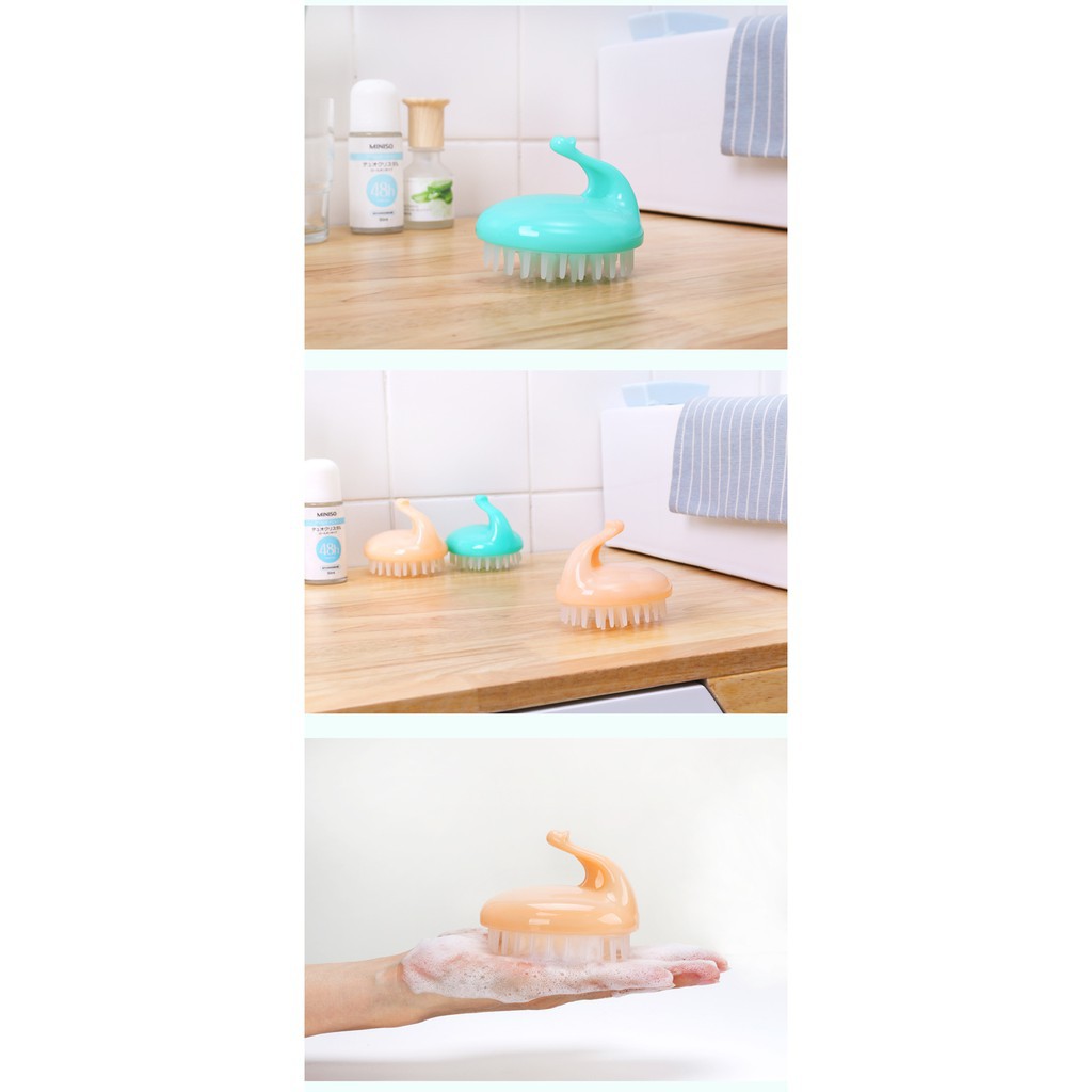 Lược Gội Đầu Silicon Massage Đầu, Thư Giãn, Làm Sạch Da Đầu, Tẩy Tế Bào Chết