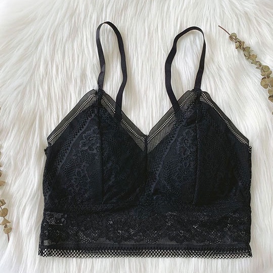 Bralete nữ, áo lót nữ ren hoa croptop siêu xinh có đệm mút ngực dày dặn, hàng Quảng Châu cao cấp loại 1 | BigBuy360 - bigbuy360.vn