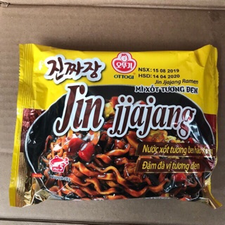 3 Gói mì sốt tương đen Jin Jjajang 135g/gói