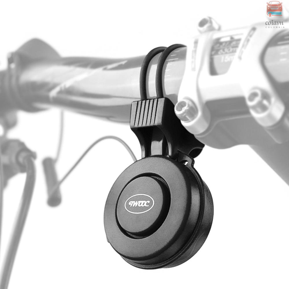 Chuông điện tử chống nước gắn tay lái xe đạp + sạc USB + dây cao su + hướng dẫn sử dụng