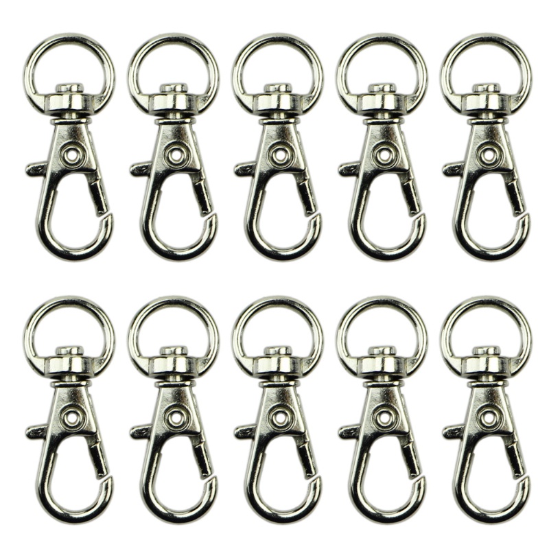 Set 10 Móc Khóa Xoay Tròn Tự Làm Túi Xách Thủ Công