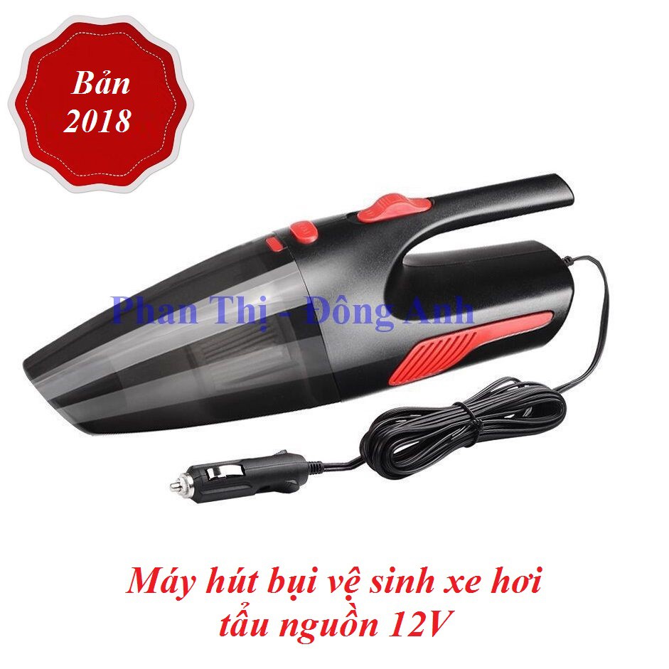 Máy hút bụi cầm tay CÓ DÂY, tẩu nguồn 12V ô tô, công suất 120w - Vệ sinh xe hơi (ẢNH THẬT -TEST SẢN PHẨM)