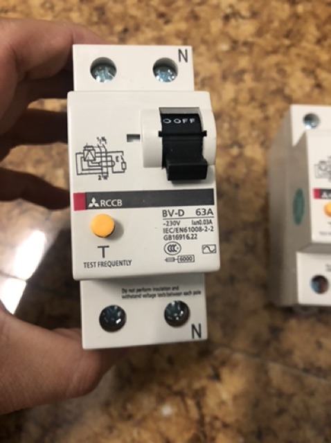 Atttomat chống giật 1 pha 63A