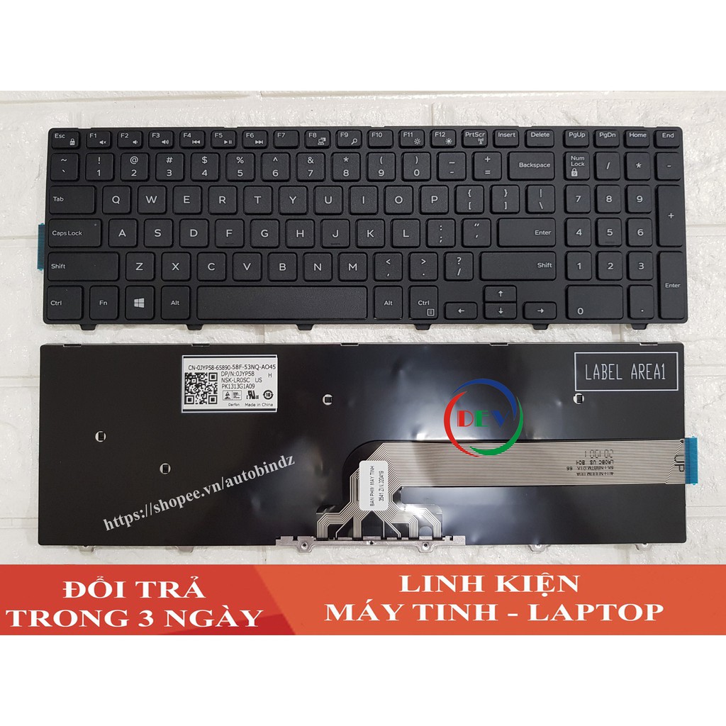 Bàn Phím Laptop DELL Inspiron 3543 3551 3552 3541 3542 3559 3565 3567 3551 3558 DELL Inspiron 15 3000