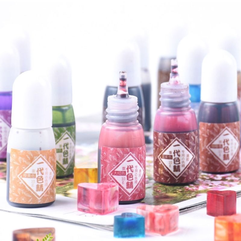 Sa Phụ Kiện Nhuộm Màu Trang Sức Bằng Nhựa Resin Trong Suốt