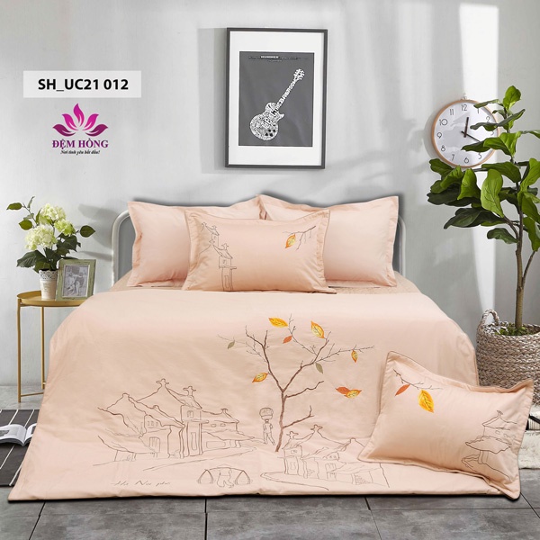 Bộ chăn ga gối Sông Hồng dòng Urban cao cấp 2021-2022