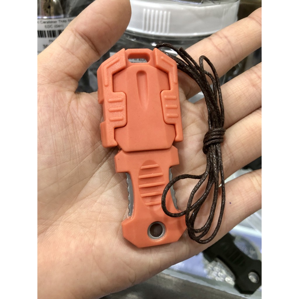 Dụng Cụ Sinh Tồn - Dao Mini Đeo Cổ - Kẹp Balo EDC