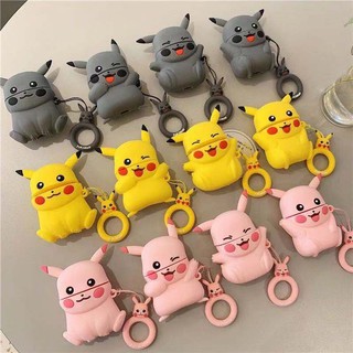 Vỏ Đựng Bảo Vệ Hộp Sạc Tai Nghe Airpods 1 / 2 Hình Pikachu 3d Ngộ Nghĩnh