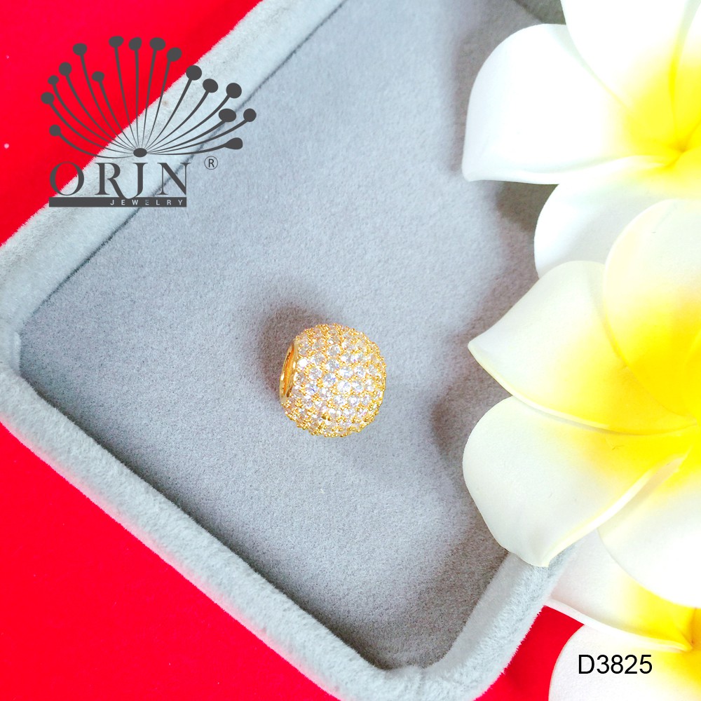 Mặt dây chuyền dạng charm tròn đính đá cao cấp Orin D3825 thời thượng