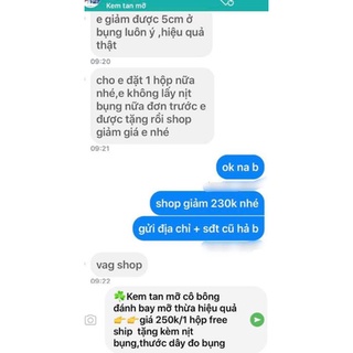 Kem  tan  mỡ cô  bông