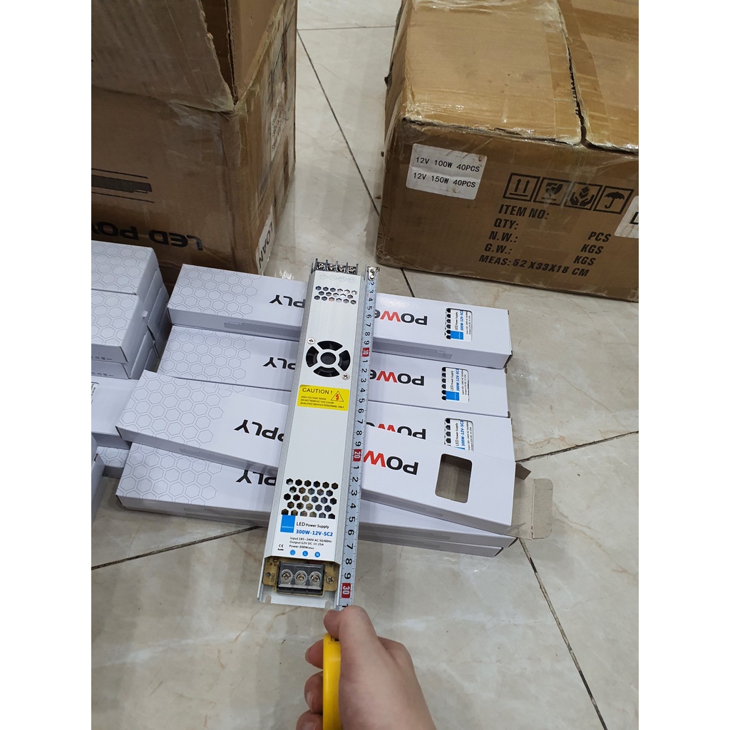 Adapter tổ ong loại dẹt 12v 100W - 400W có quạt. chất lượng cực tốt