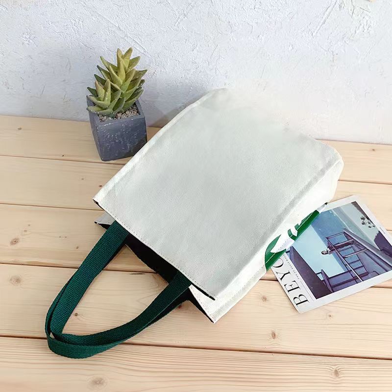 Túi tote xách tay vải canvas họa tiết Starbucks sức chứa lớn mẫu 2021 phong cách Hàn Quốc thời trang