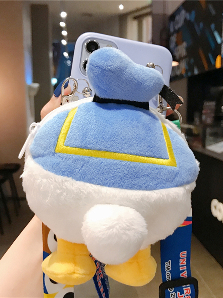 DONALD DUCK Bao Da Hình Vịt Donald 3d Có Dây Đeo Cho Samsung  a7 2018 S6 S7 Edge S8 S9 S10 Plus S20 Ultra Note 10 Pro A51 A71 4g