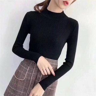 áo len nữ cổ 3 phân