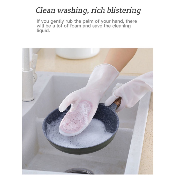 Găng tay bàn chải vệ sinh đa năng sáng tạo toàn diện