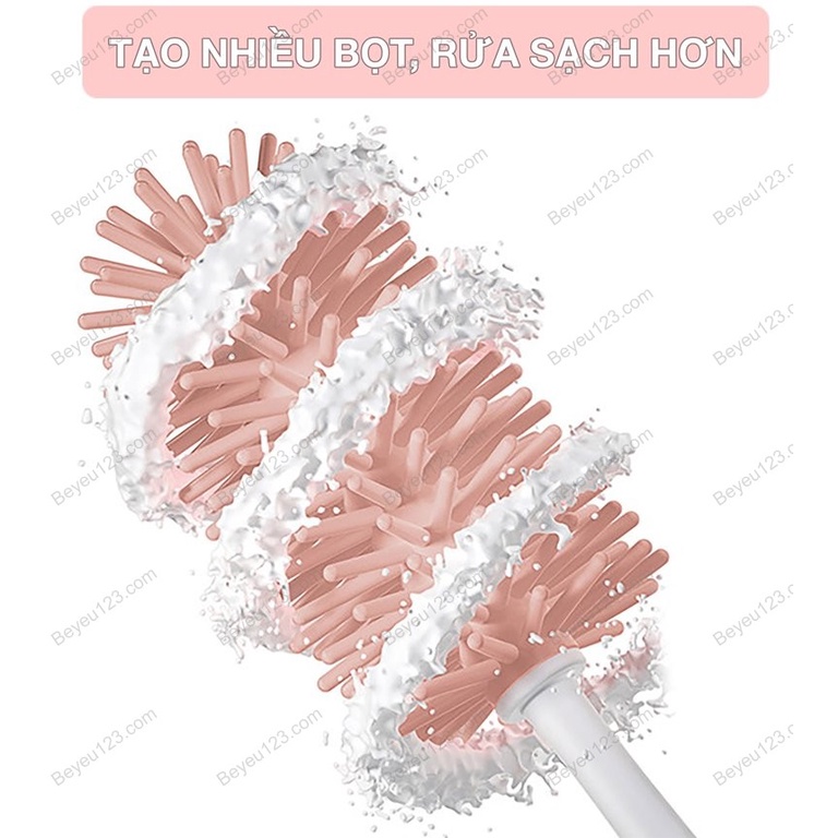 Cọ Rửa Bình Sữa Và Núm Ti silicone 3 chi tiết Mum's Care Cao cấp (Sản xuất Thái Lan)