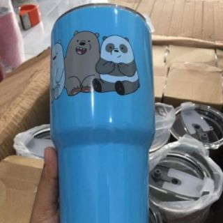 LY GIỮ NHIỆT 3 CON GẤU LOẠI 900ML (KÈM TÚI + 2 ỐNG HÚT + CỌ RỬA)