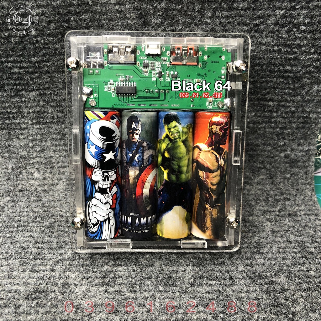 Sạc dự phòng 10.400 mah mica trong suốt siêu ngầu