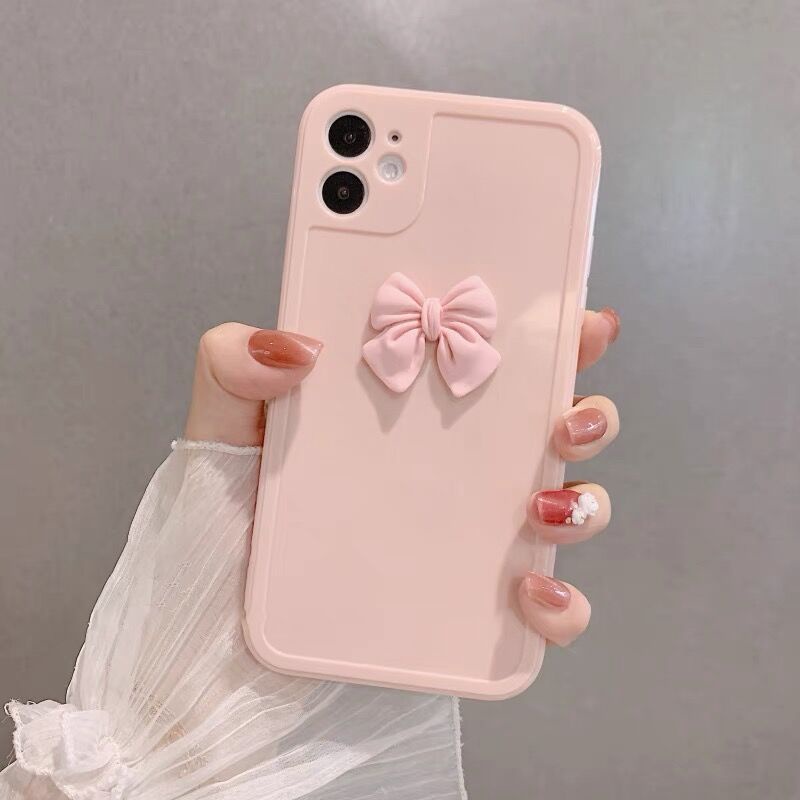 Ôp Điện Thoại Ba Chiều Đính Nơ Hoạt Hình Cho iphone 15 pro max 14 13 12 11 pro max xs xr xsmax 7plus 8plus Ốp