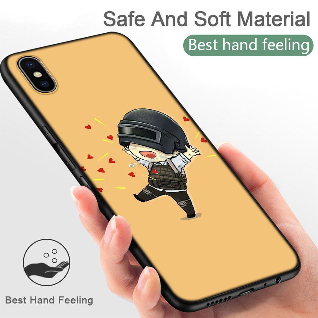 Ốp Điện Thoại Silicon Mềm Hình Goo44 Playerunknown 's Battlegrounds Pubg Cho Iphone 11 Pro X Xr Xs Max 5 6 6s 7 8 Plus Se 5s