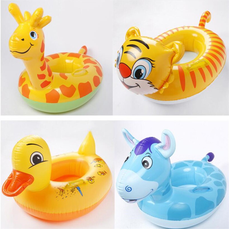 Phao bơi ngồi xỏ chân hình con vật ngộ nghĩnh cho bé