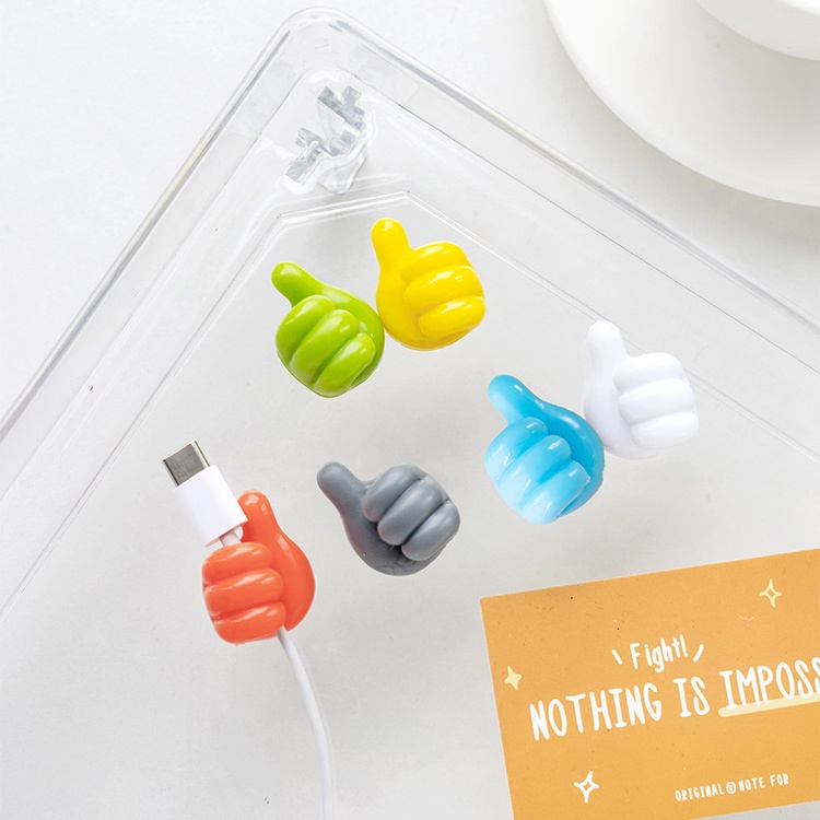 Móc dán tường treo đồ, kẹp giữ cáp sạc, tai nghe hình bàn tay