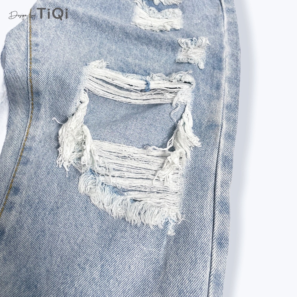 Quần Jean Baggy Đại Nữ rách gối TiQi Jeans B2-114