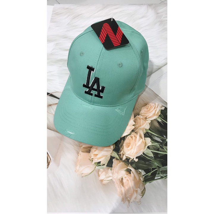Mũ lưỡi trai ❤️ Nón kết thêu chữ LA phong cách Ulzzang form unisex nam nữ N2