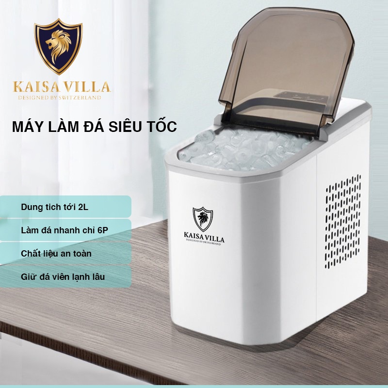 Máy làm đá viên tự động Kaisa Villa Model JD-8076 làm đá trong 6 phút, công suất 105W 15kg/ngày - Bảo hành 12 tháng