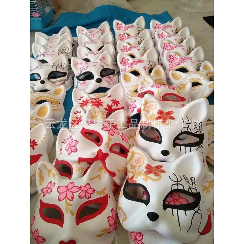 Mặt Nạ Nửa Mặt Hình Cáo-Mặt nạ hóa trang con cáo hồ ly trong dịp Halloween