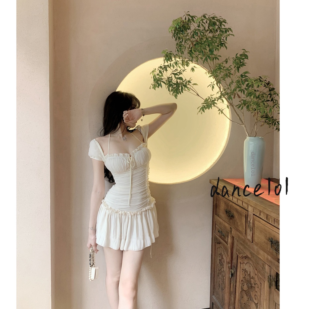 Đầm Dây Rút Múa1O1-y2k Fairy Grunge Cho Nữ