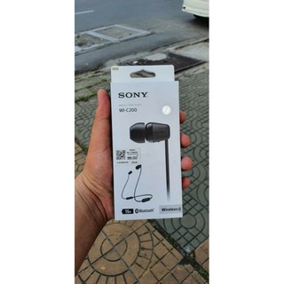 Tai nghe bluetooth sony wi-c200/bc e đen