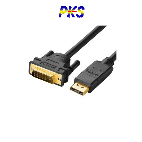 Dây cáp DisplayPort đực sang DVI-D (24+1) đực hỗ trợ 1920x1200 dài 8M UGREEN DP103 10224 - UGREEN 10224