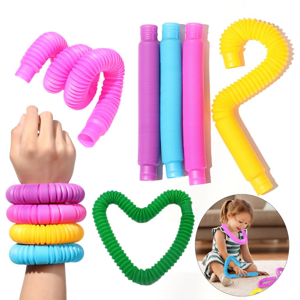 Ống Pop Nhiều Màu Giúp Giảm Căng Thẳng Dành Cho Trẻ Em