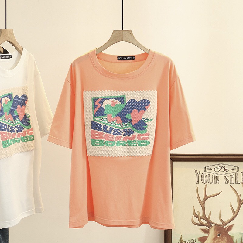 A24627 Áo thun nữ hè ngắn tay cho người mập hàng nhập