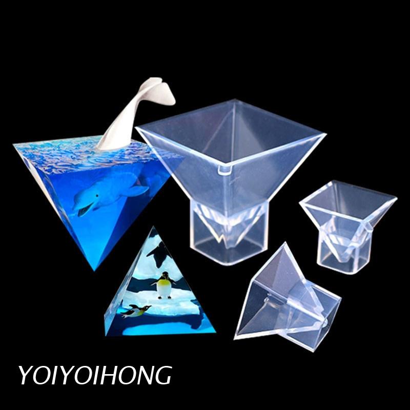 Khuôn Silicon Trong Suốt Làm Đồ Trang Sức Hình Kim Tự Tháp