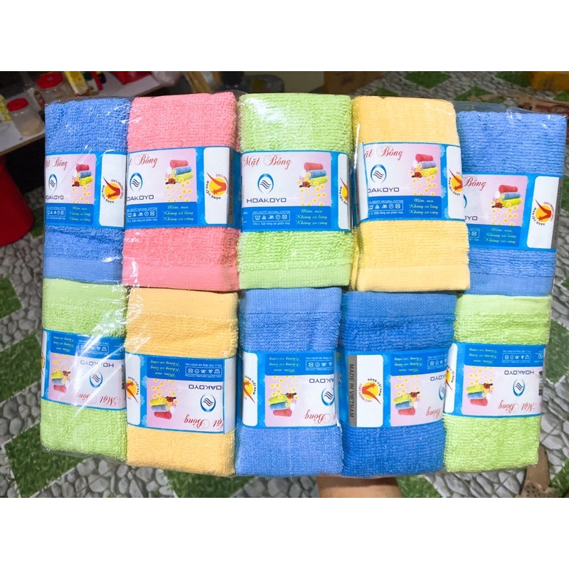 KHĂN MẶT THỦ ĐÔ HÀNG COTTON CAO CẤP.KO XÙ KO PHAI MÀU