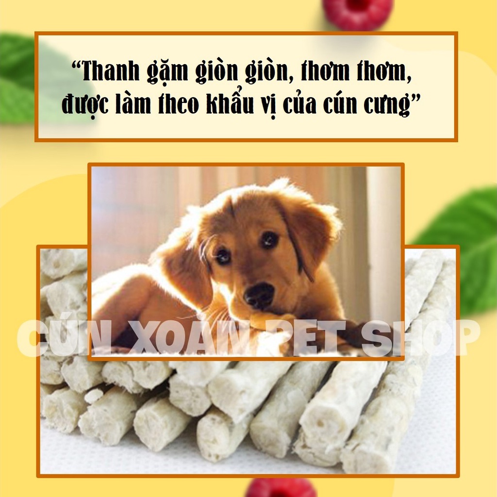 Xương gặm sạch răng cho chó từ sữa và rau củ tổng hợp Pet Snacks (túi 600g)