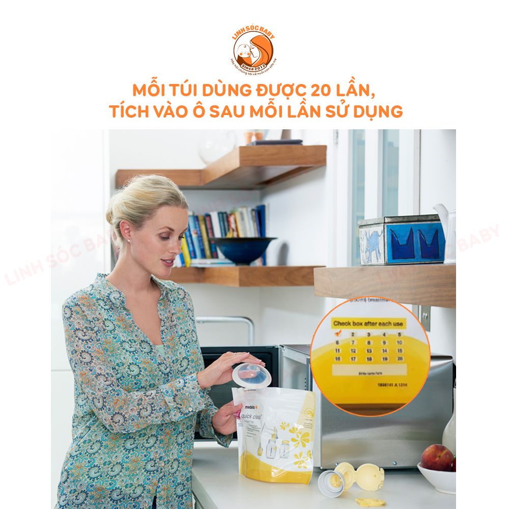 Túi Tiệt Trùng Lò Vi Sóng