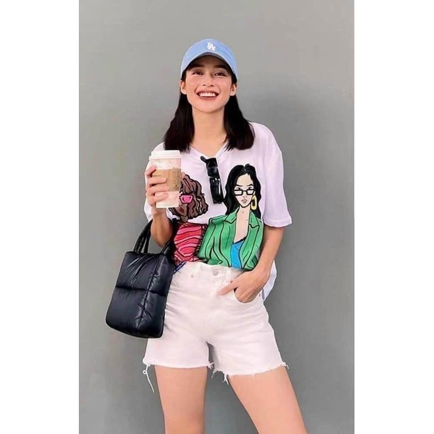 MS490 Áo phông nữ cổ tròn cô gái cá tính