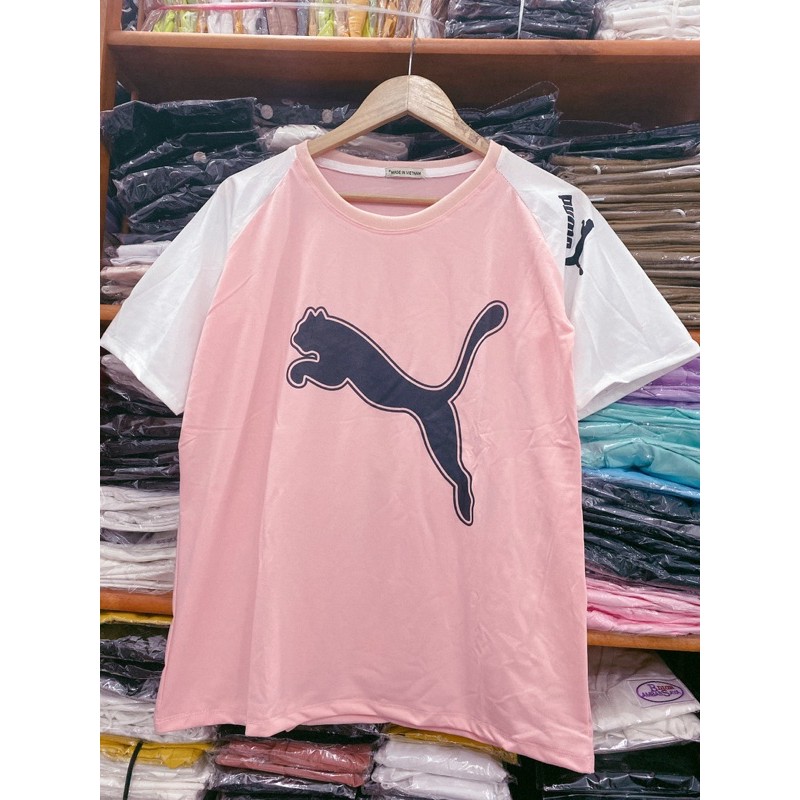 áo phong nữ form rộng phối màu in hình