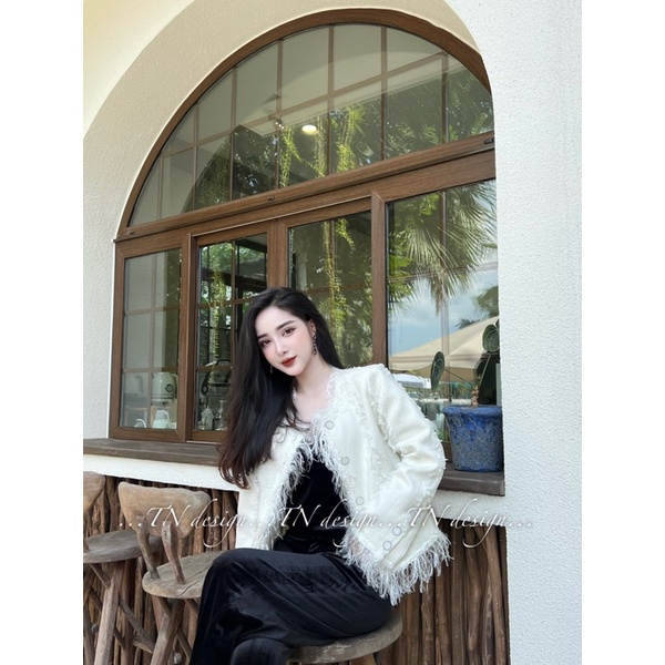 ÁO DẠ TWEED LEN TUA RUA QUẢNG CHÂU CAO CẤP