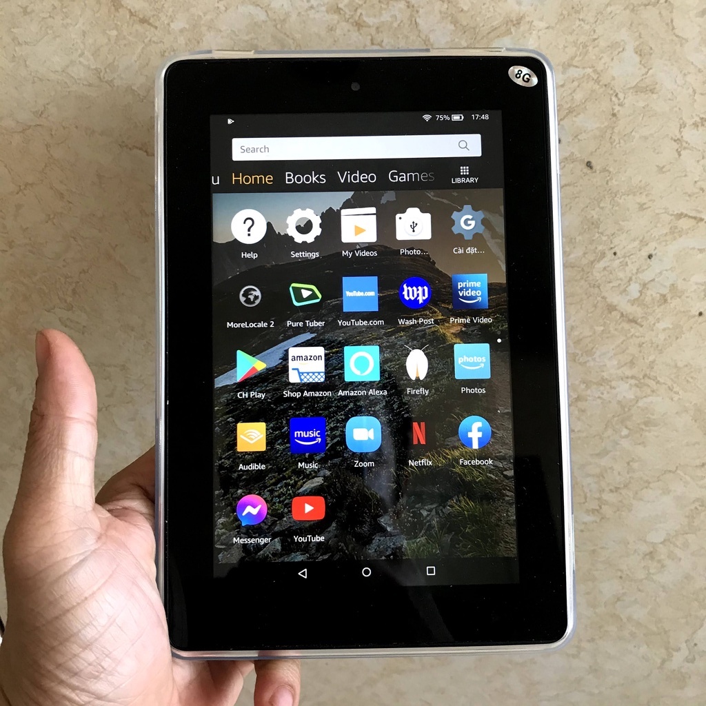 Máy tính bảng Amazon Fire HD7 2014-Wifi Android 5.1-tặng kèm ốp lưng