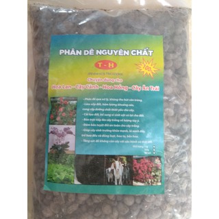 Phân dê nguyên chất đã xử lý trichoderma dùng cho hoa lan, cây cảnh - gói 1 kg