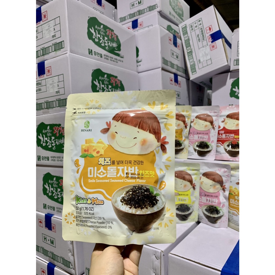 Rong Biển Trộn Cơm Rắc Cơm Em Bé Cười Dinh Dưỡng Cho Bé - 4 Vị - Gói 50g