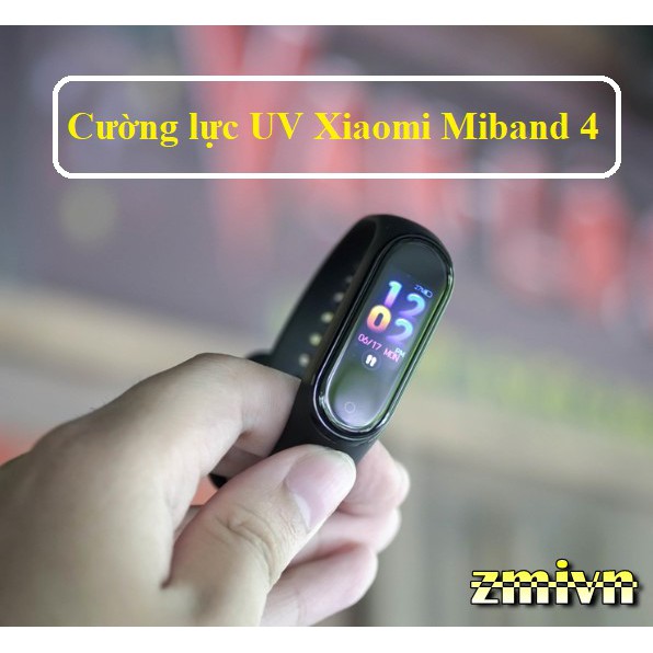 Bộ 2 miếng kính cường lực UV dành cho Xiaomi Miband 4