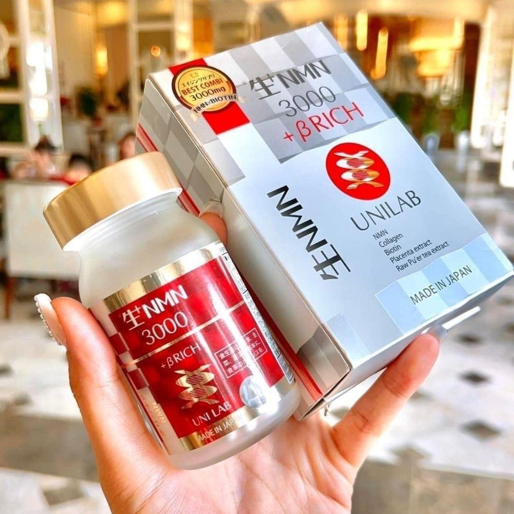 Viên Uống NMN Biotin 3000-Brich Unilab Nhật Bản Chính Hãng- Hộp 60 Viên
