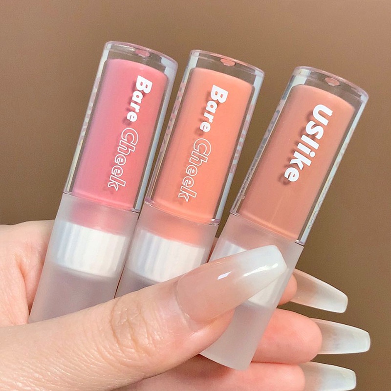 Má hồng dạng lỏng Uslike tổng màu nude tự nhiên lâu trôi trang điểm chuyên nghiệp YR